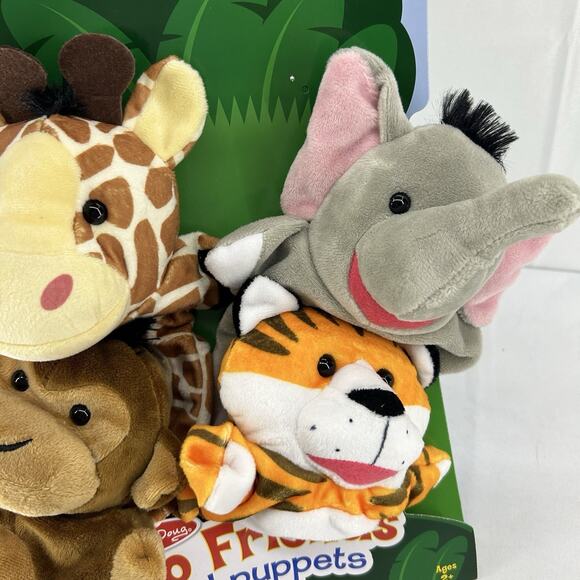 Melissa and Doug Zoo Friends Animal Hand Puppets set new Gift pretend play New - Picture 10 of 10
